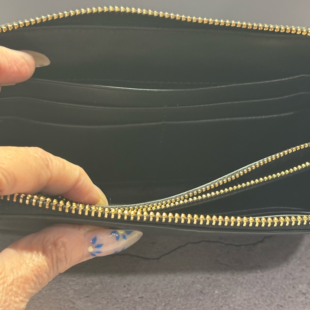 Tory Burch Black Continental Wallet - Picture 6 of 7